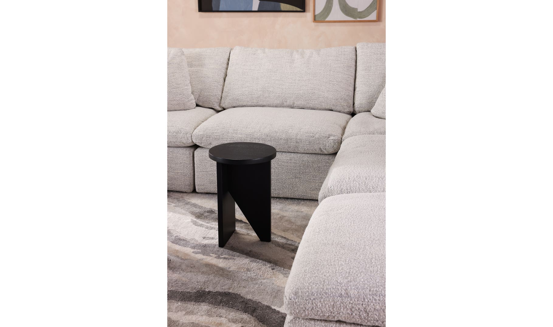 Grace Black Oak Accent Table