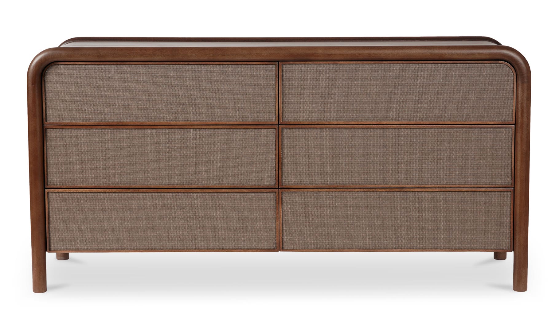 Rye 6 Drawer Dresser, Warm Brown