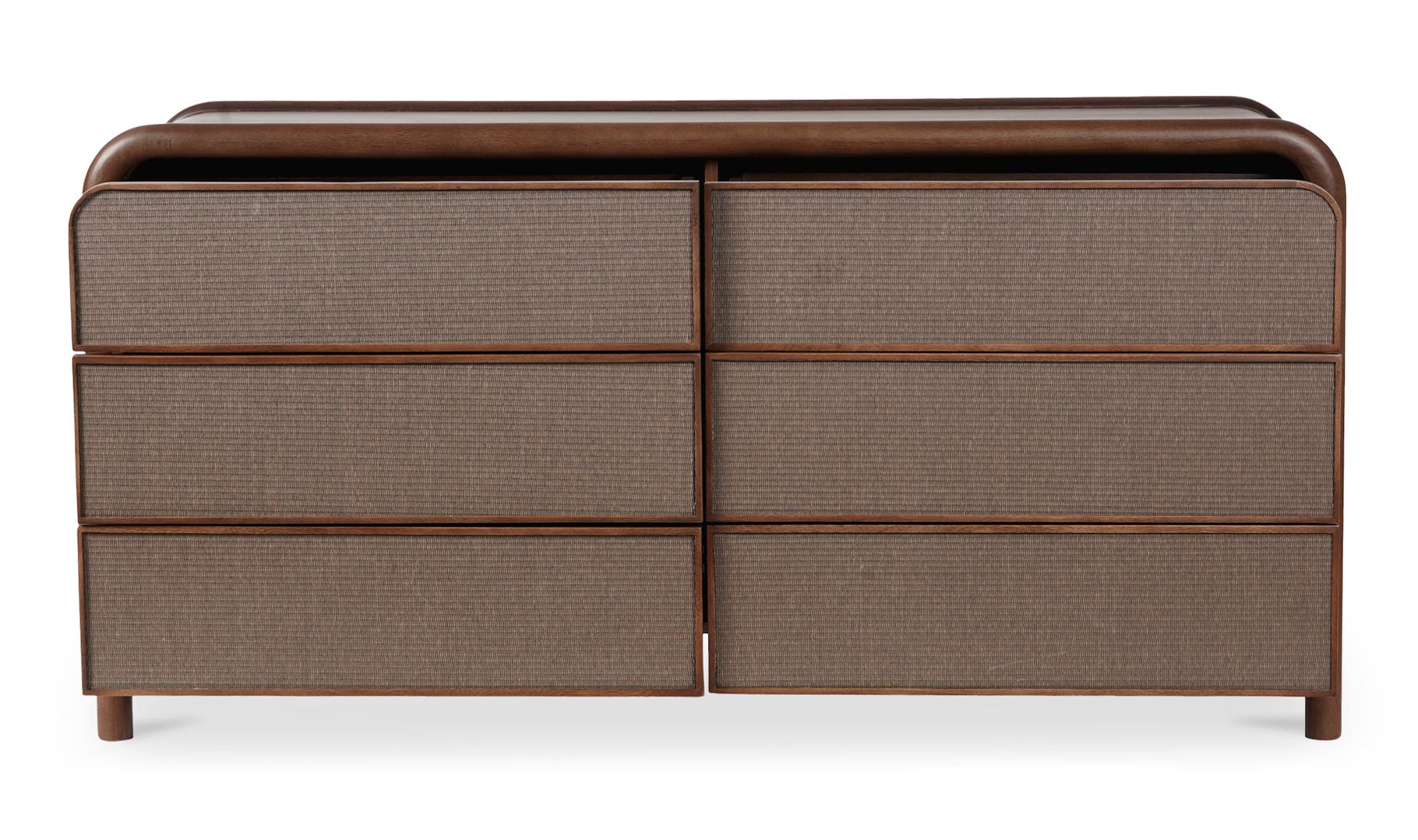 Rye 6 Drawer Dresser, Warm Brown