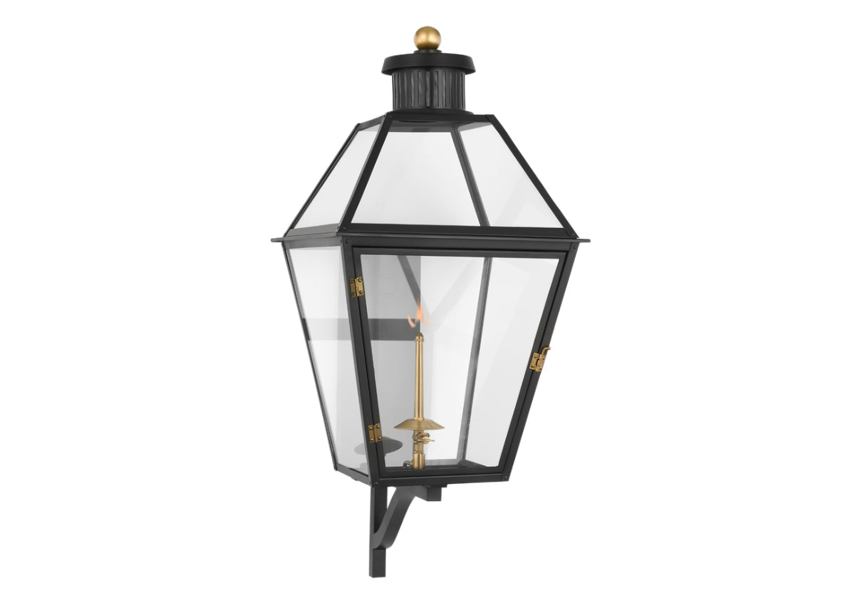 STRATFFORD LARGE BRACKETED GAS WALL LANTERN