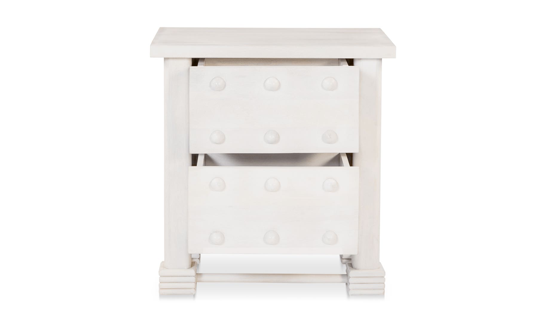 Clement Nightstand, Whitewashed - Daniel House Club