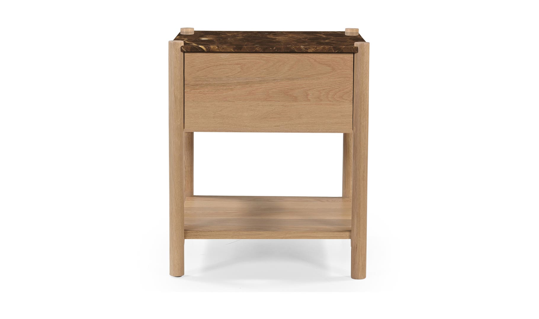 Elio Nightstand, Dark Emperador Marble - Daniel House Club