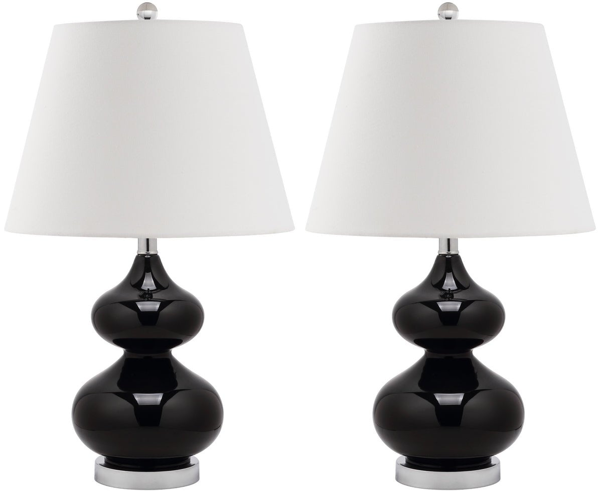 Eva 24 - Inch H Double Gourd Glass Lamp - Daniel House Club
