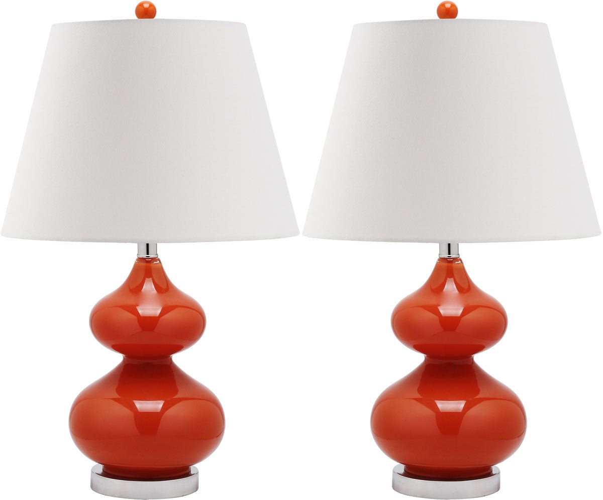 Eva 24 - Inch H Double Gourd Glass Lamp - Daniel House Club