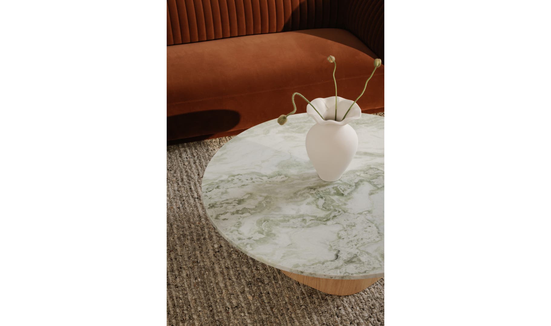 Evelyn Coffee Table - Green Onyx Marble - Daniel House Club