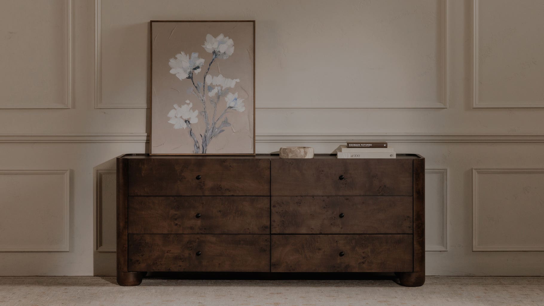 Gibson 6 Drawer Dresser, Dark Brown