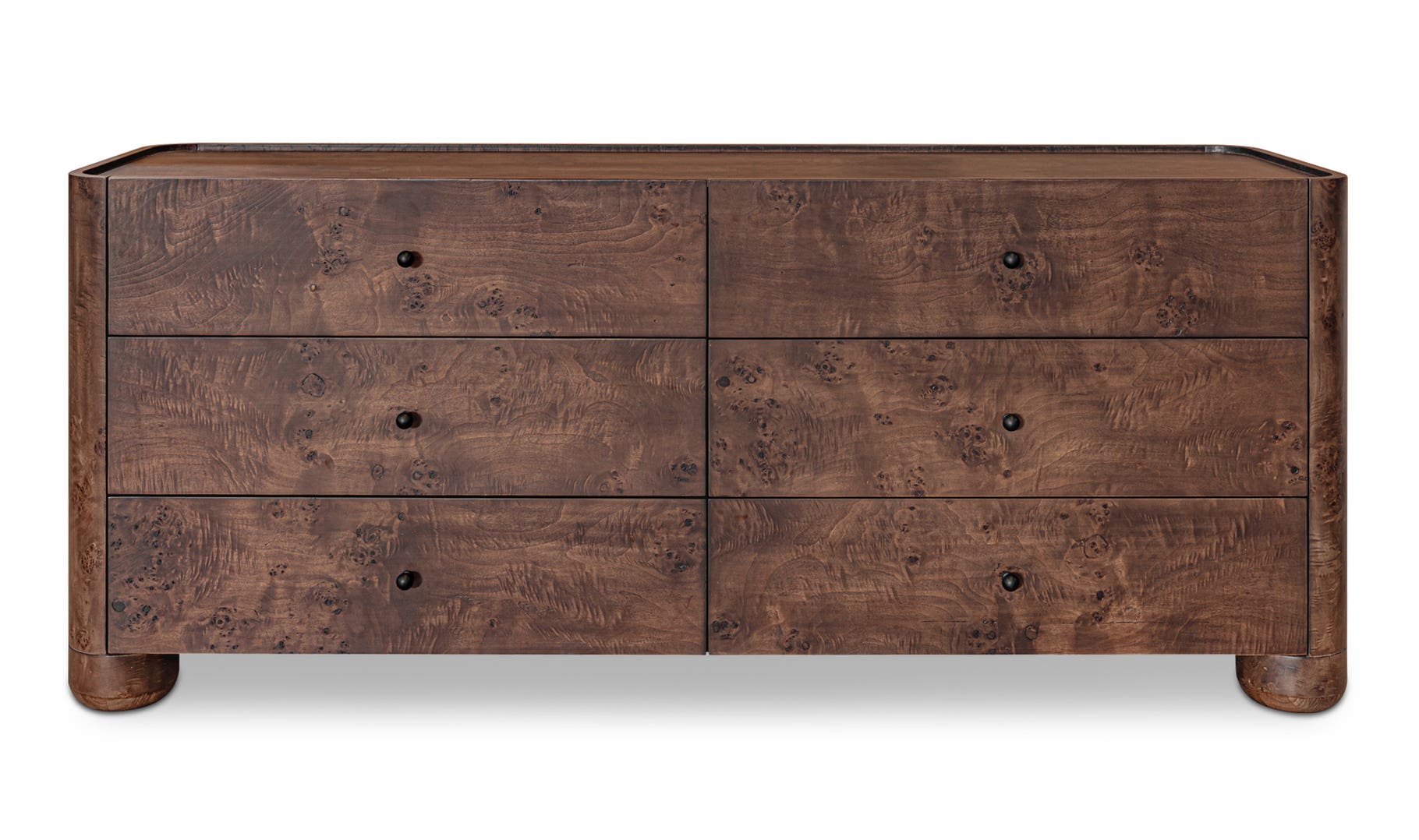 Gibson 6 Drawer Dresser, Dark Brown