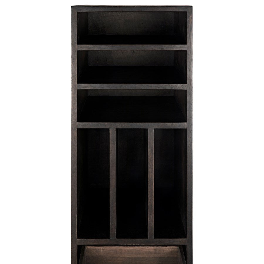 Tubula Bookcase, Ebony Walnut