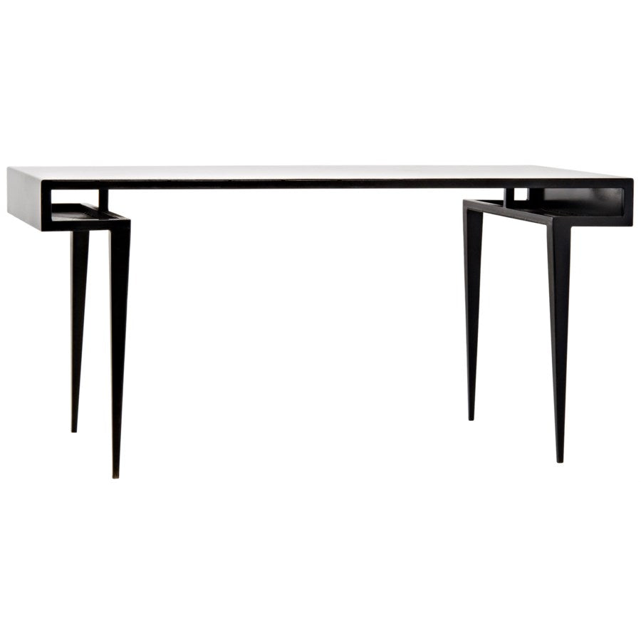 Stiletto Desk, Black Metal