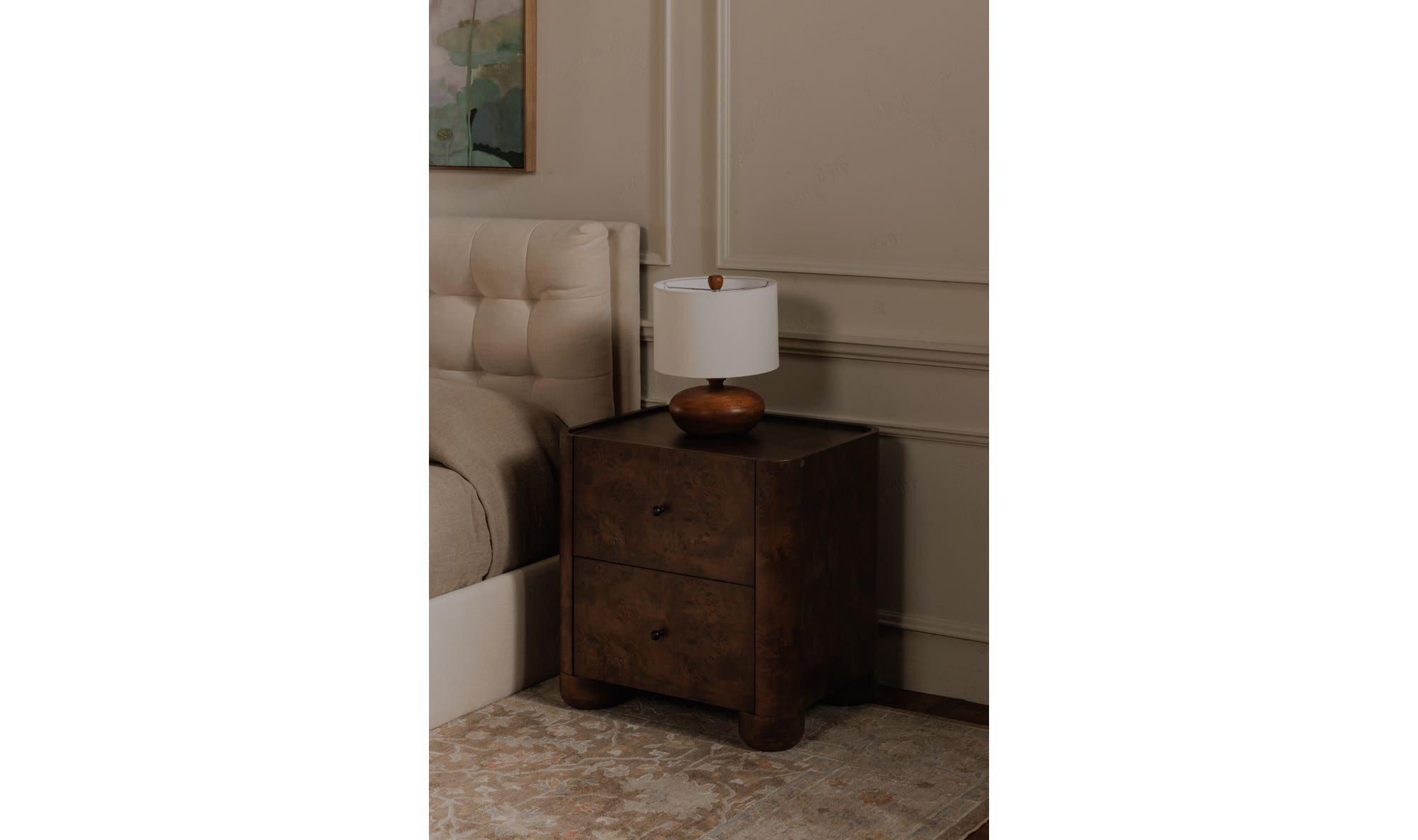 Gibson Nightstand Dark Brown - Daniel House Club