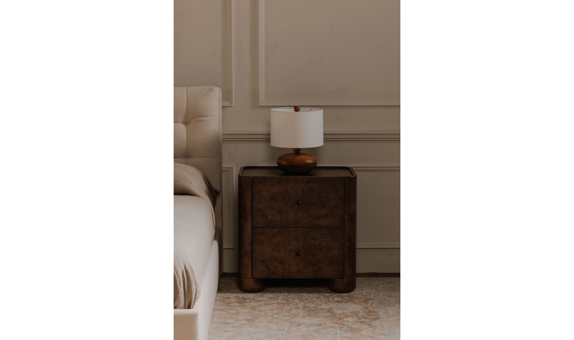 Gibson Nightstand Dark Brown - Daniel House Club