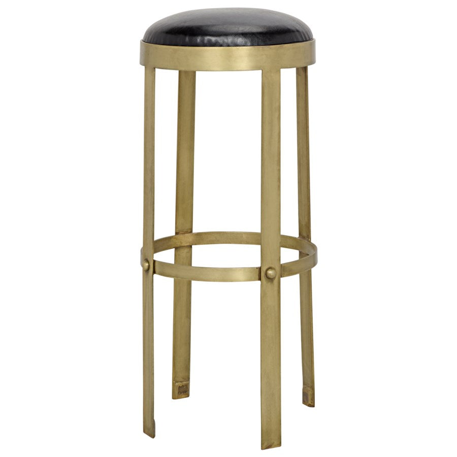 Prince Stool, Brass Finish