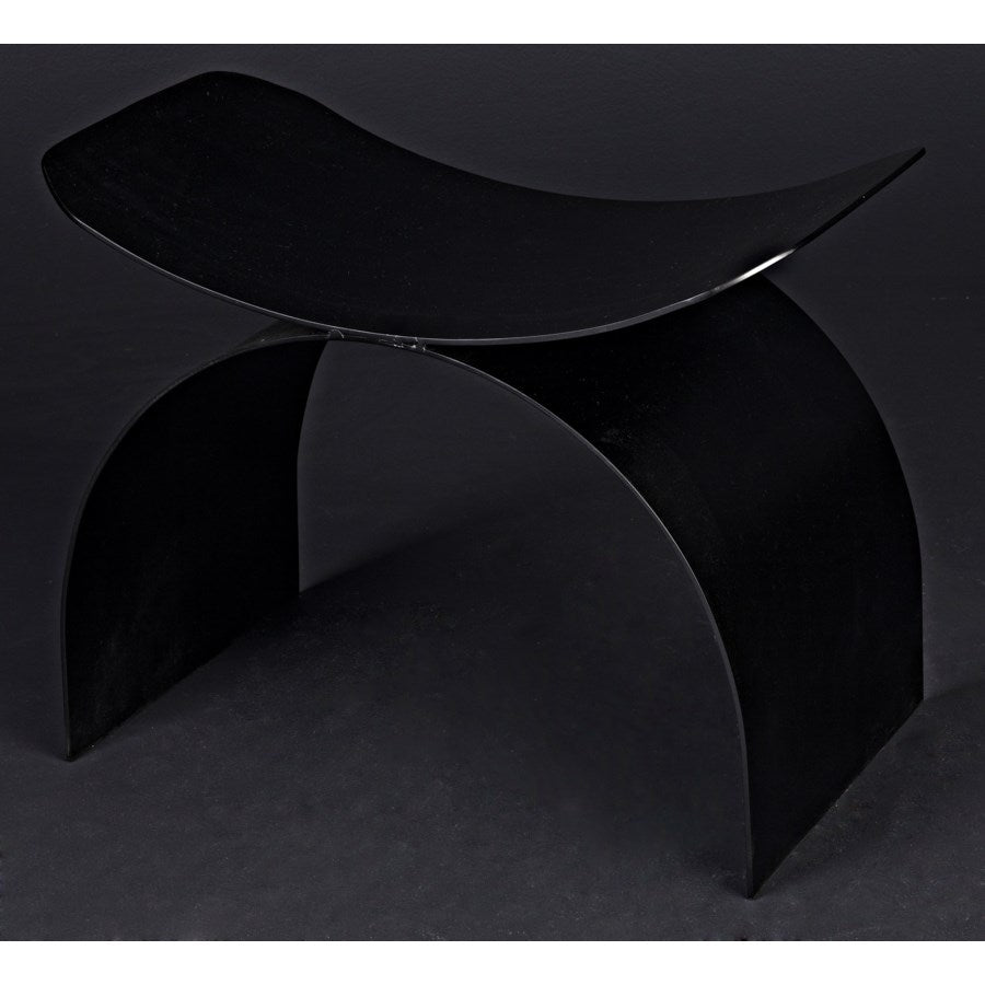 Papillon Stool, Black Metal