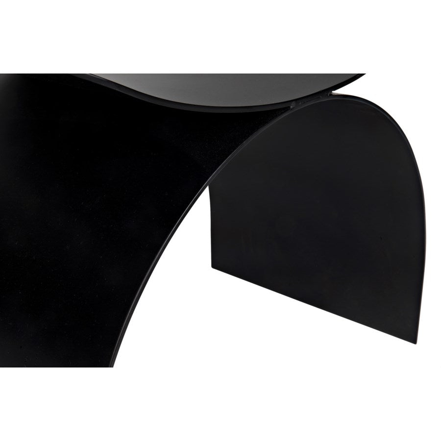Papillon Stool, Black Metal