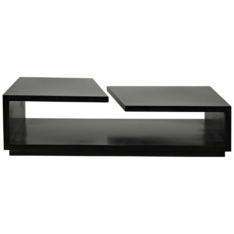Shift Coffee Table, Black Metal