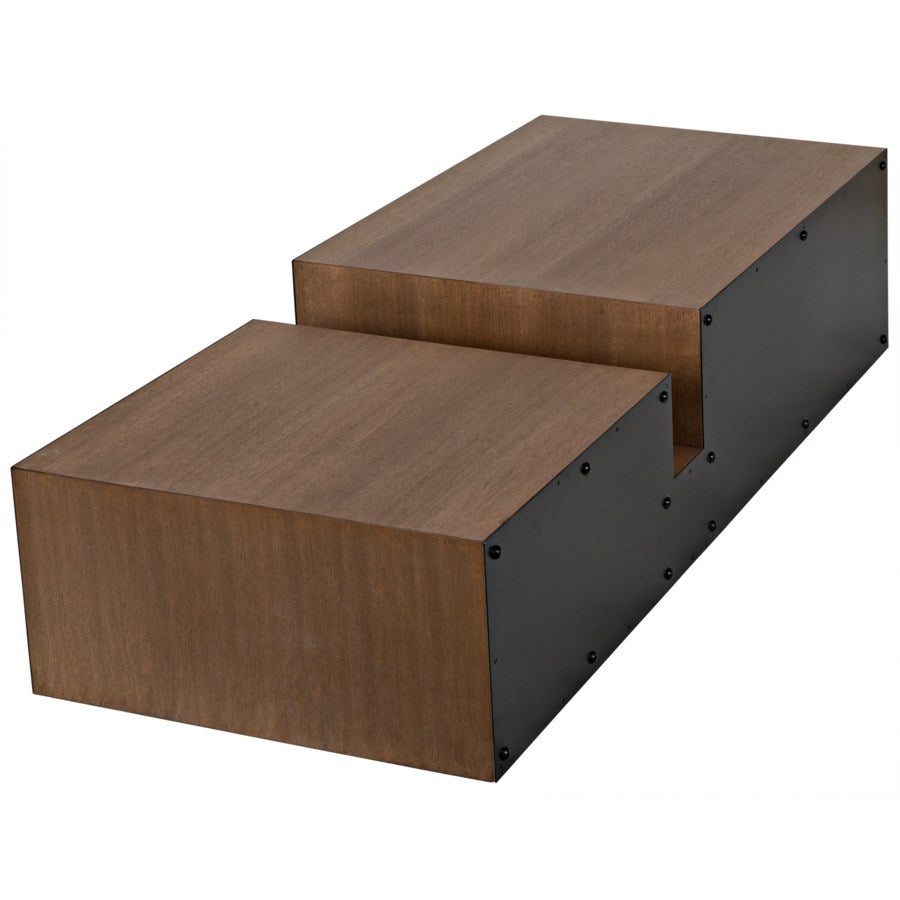 Nido Coffee Table, Black Metal