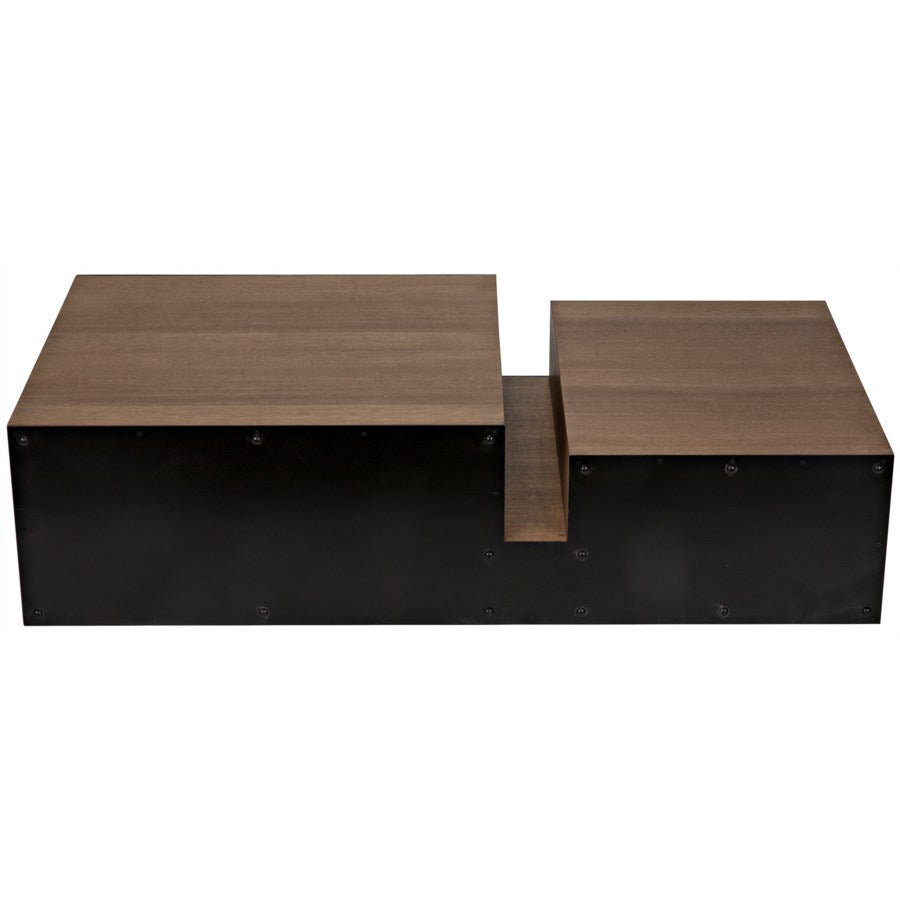 Nido Coffee Table, Black Metal