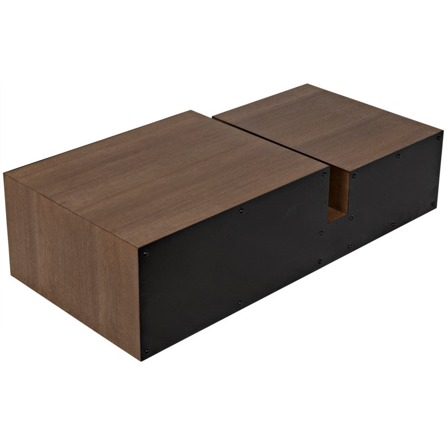 Nido Coffee Table, Black Metal