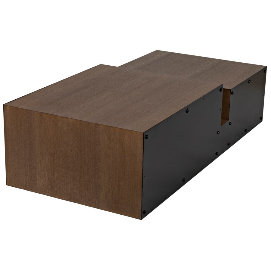 Nido Coffee Table, Black Metal