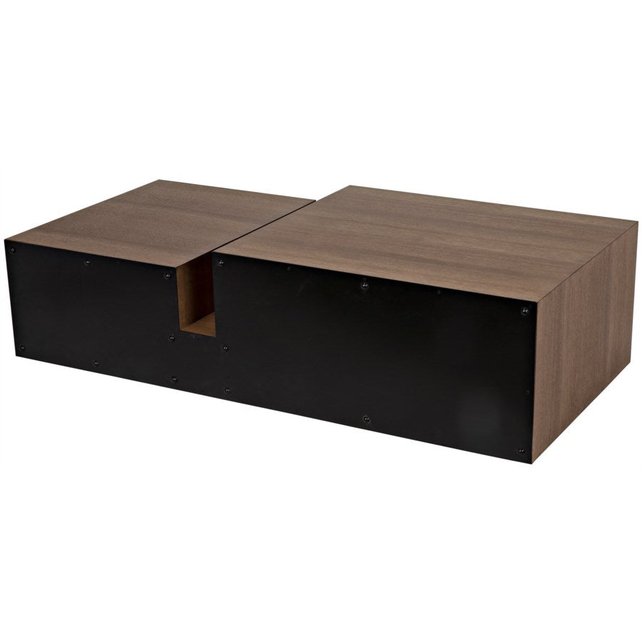 Nido Coffee Table, Black Metal