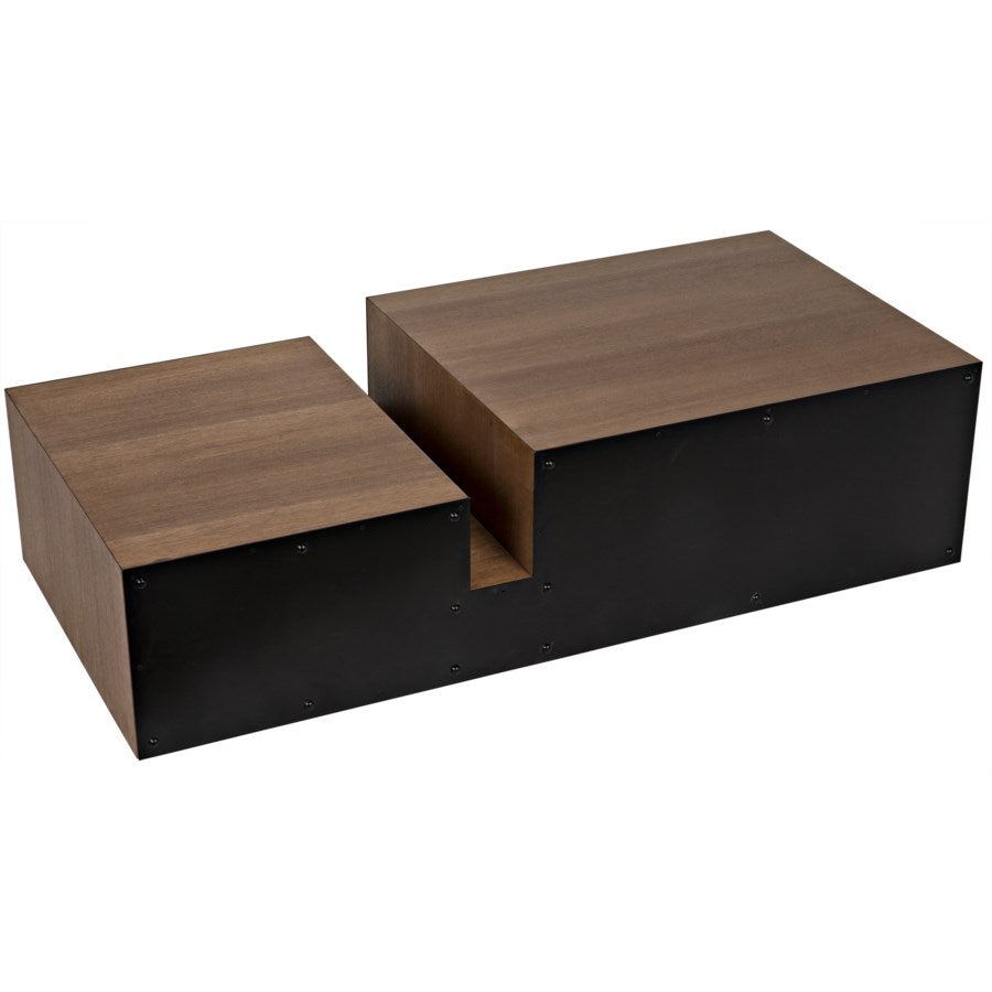 Nido Coffee Table, Black Metal