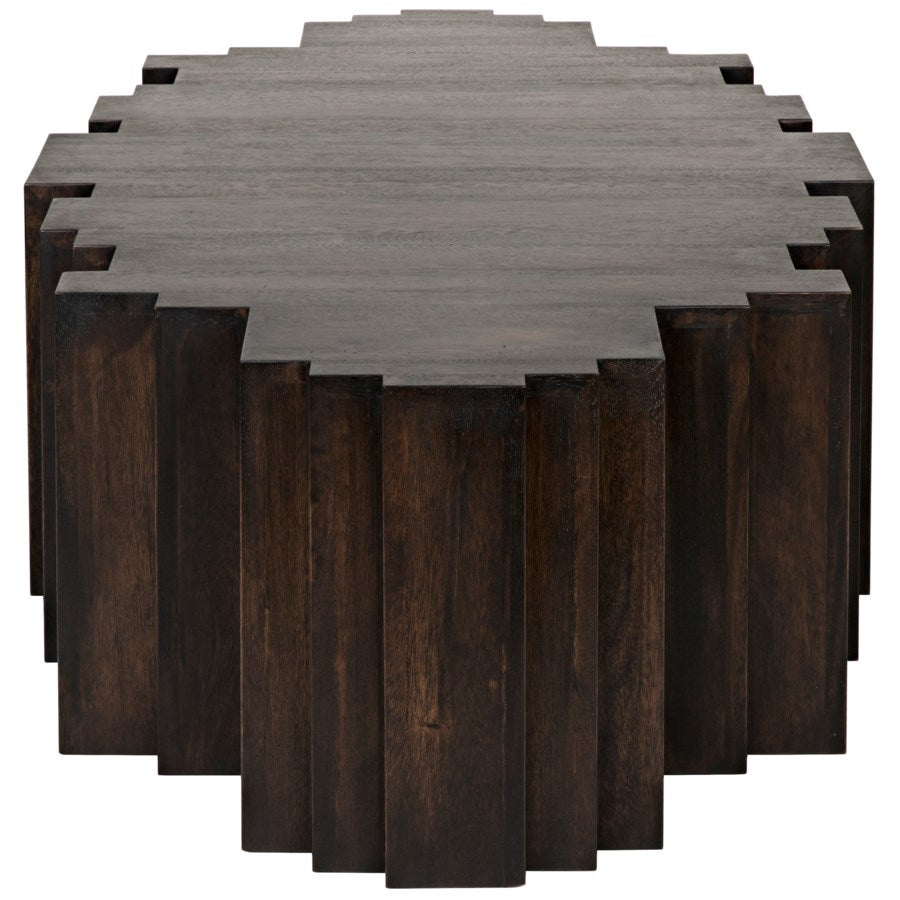 Royce Coffee Table, Ebony Walnut