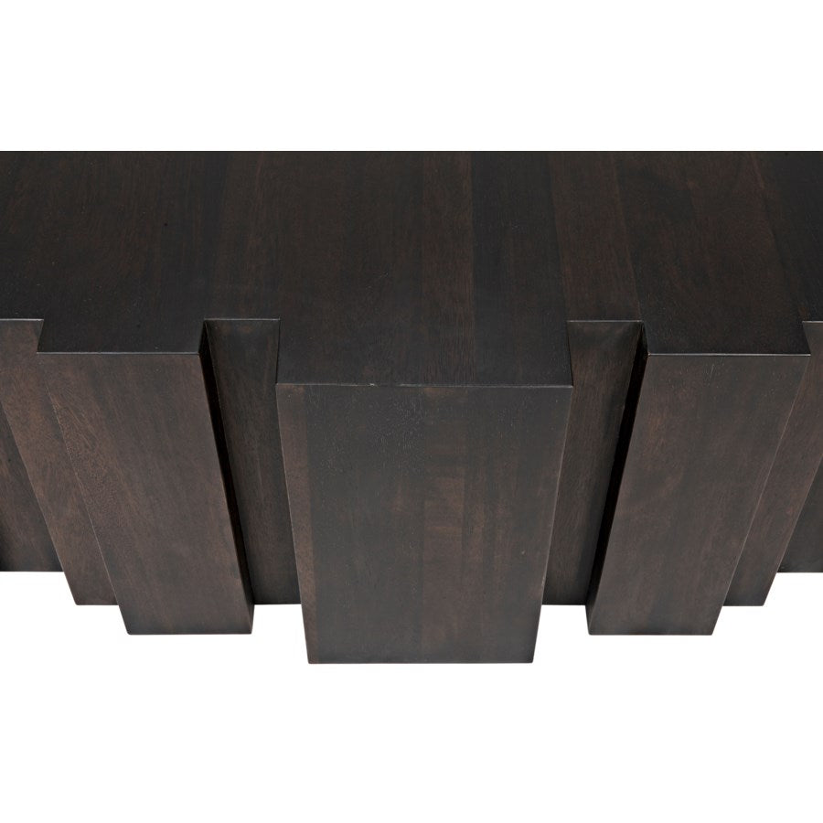 Royce Coffee Table, Ebony Walnut