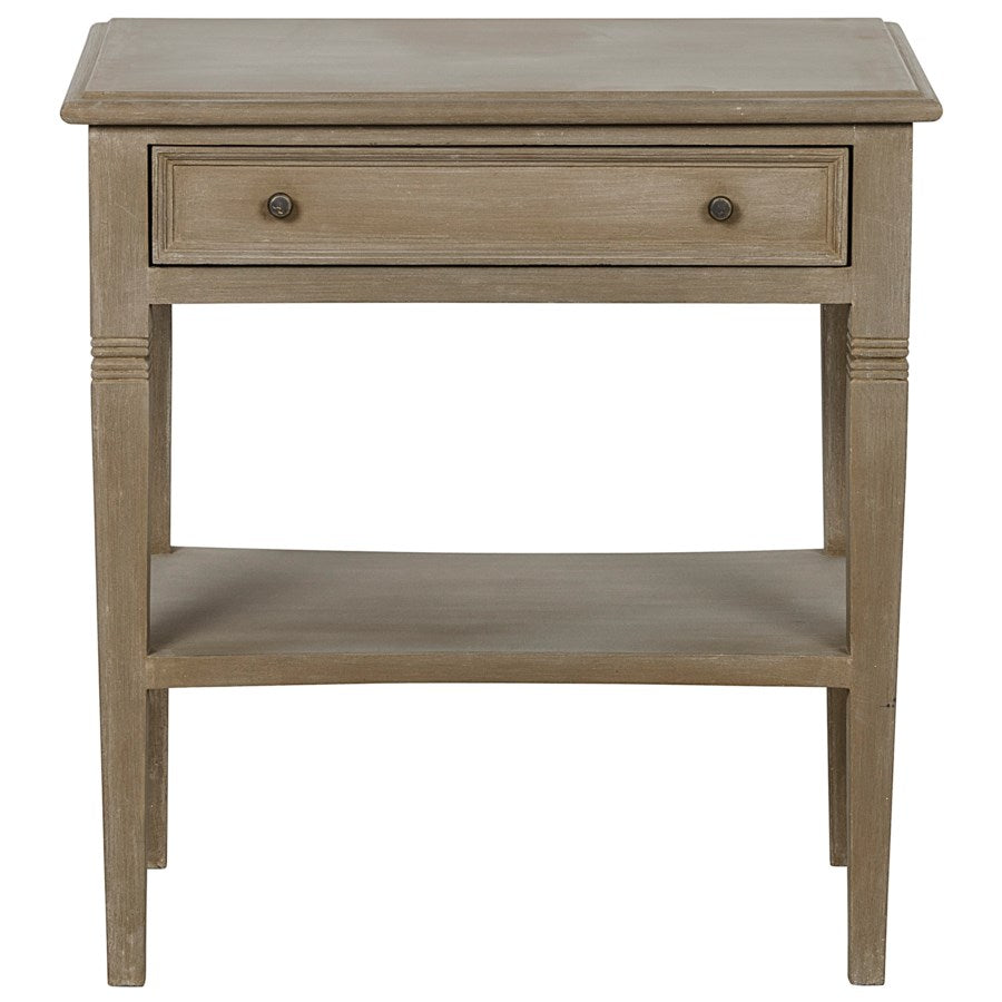 Oxford 1-Drawer Side Table, Weathered