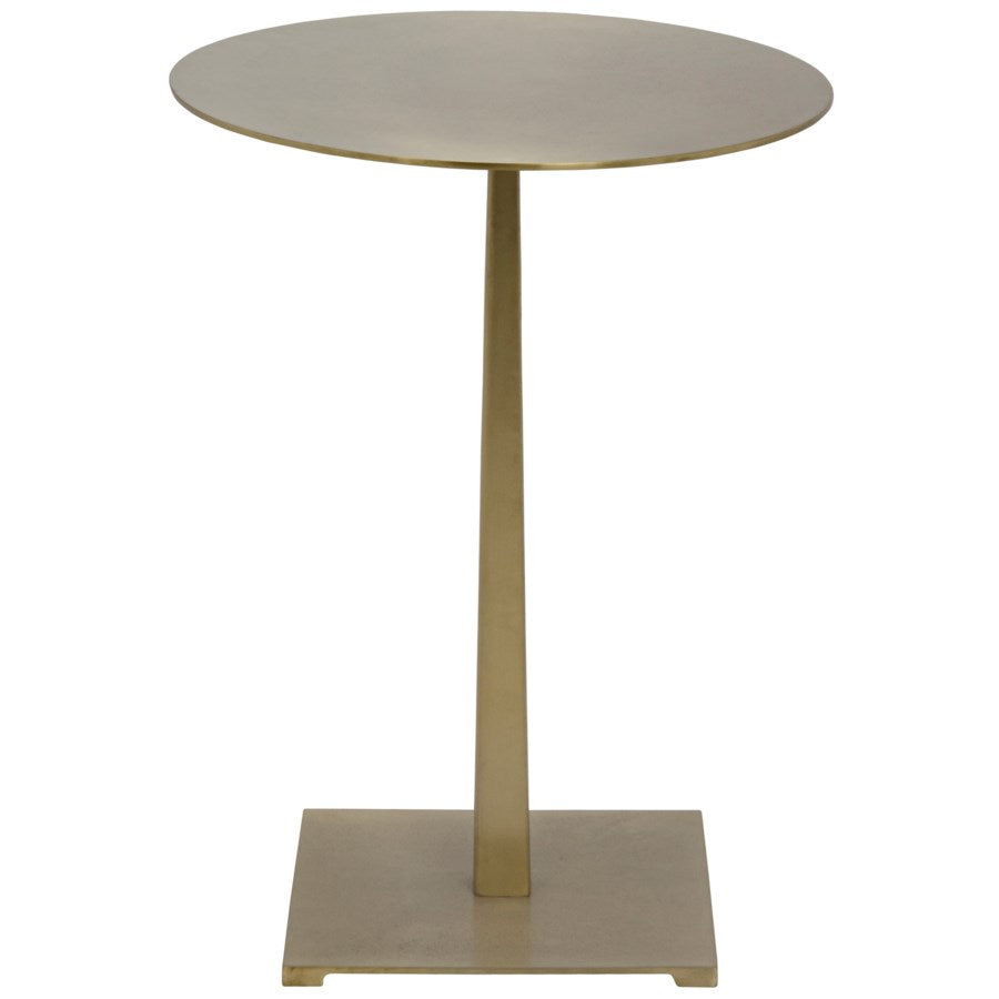 Stiletto Side Table, Antique Brass