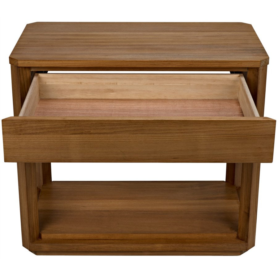 SL11 Side Table, Gold Teak