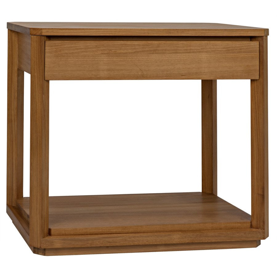SL11 Side Table, Gold Teak