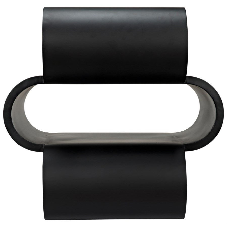 Nada Side Table, Black Metal