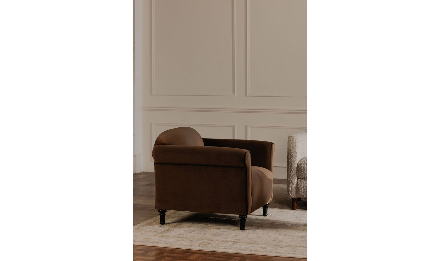 Harmony Accent Chair, Faux Mohair - Daniel House Club
