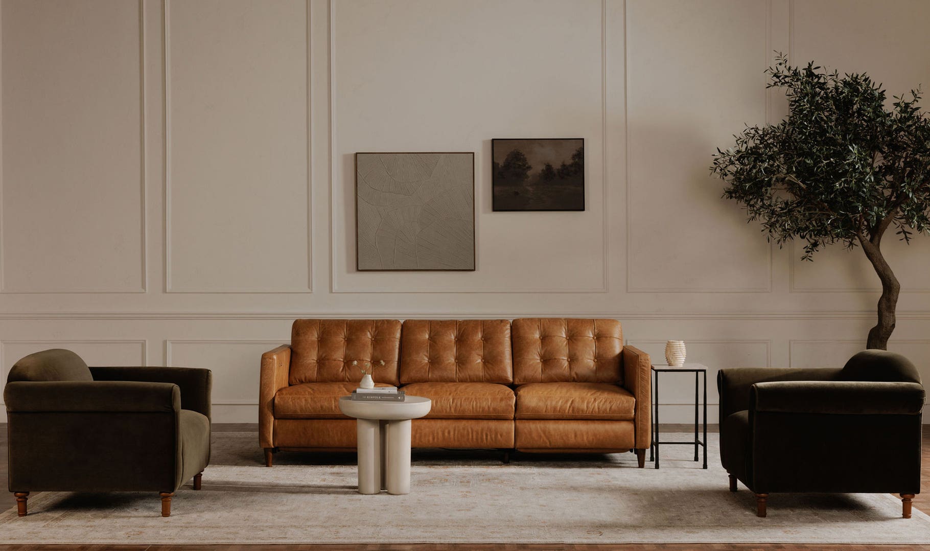 Harmony Accent Chair, Faux Mohair - Daniel House Club
