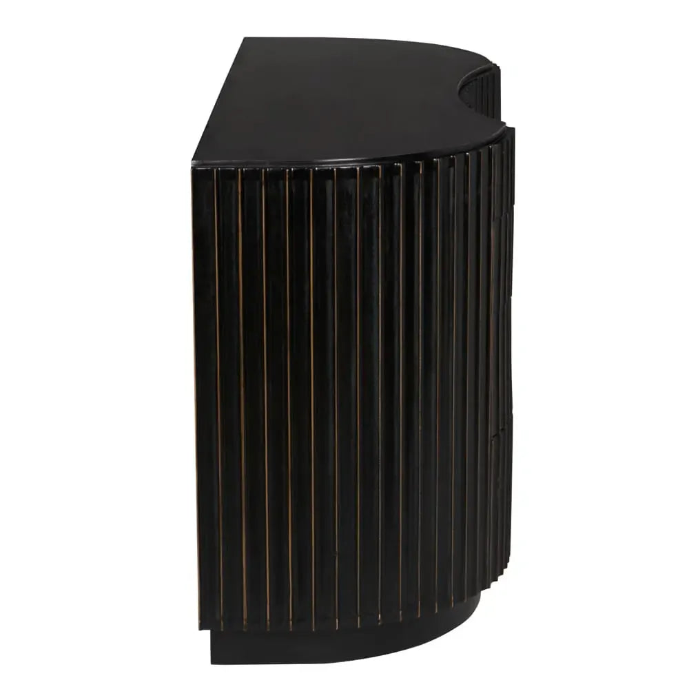 Irene Dresser, Hand Rubbed Black with Light Brown Trim