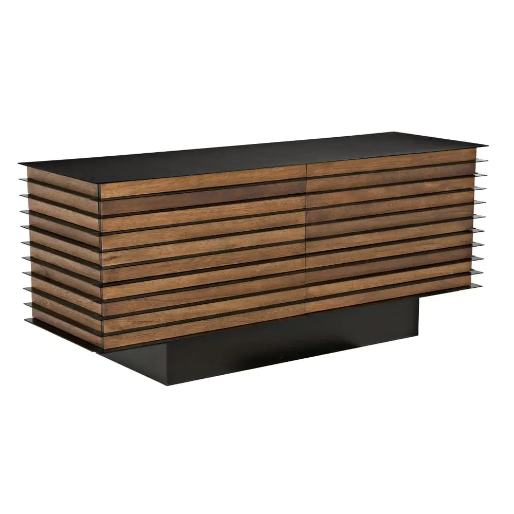 Elevation Sideboard, Dark Walnut and Iron
