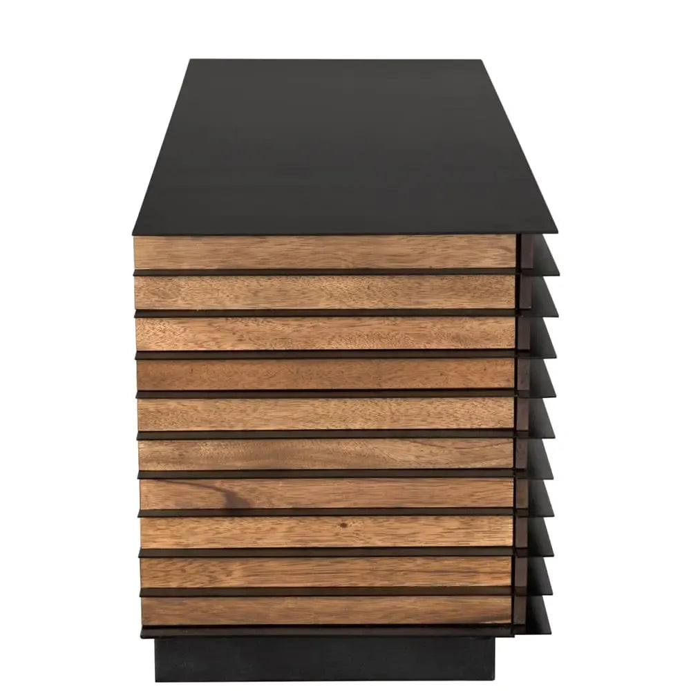 Elevation Sideboard, Dark Walnut and Iron