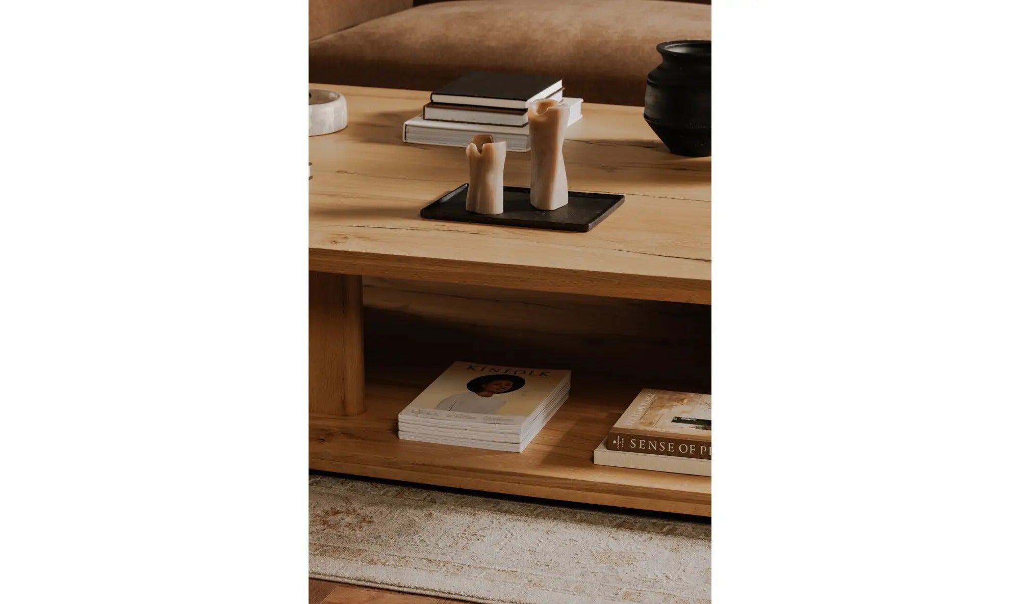 Casey Large Coffee Table Rustic Oak