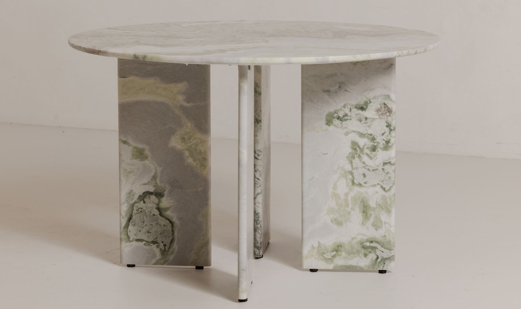 Celia Round Dining Table, Green Onyx Marble