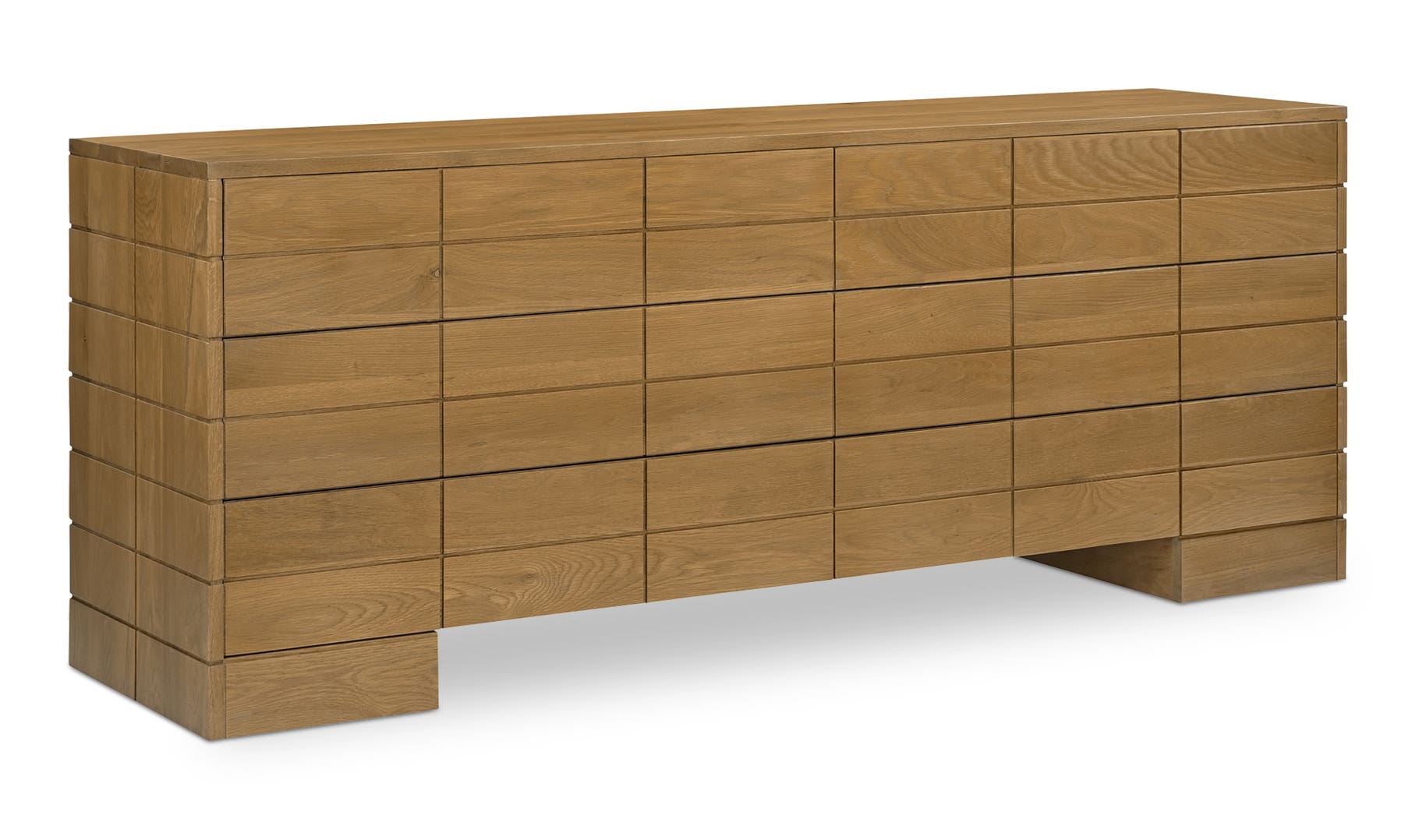Gia 6 Drawer Dresser, Brown