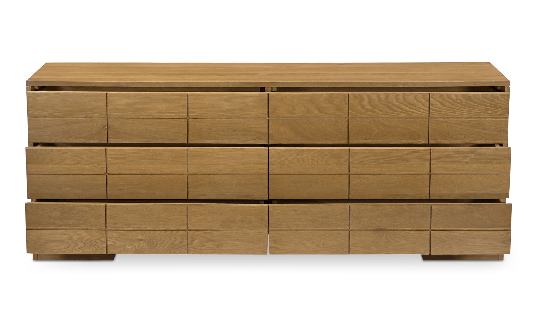 Gia 6 Drawer Dresser, Brown