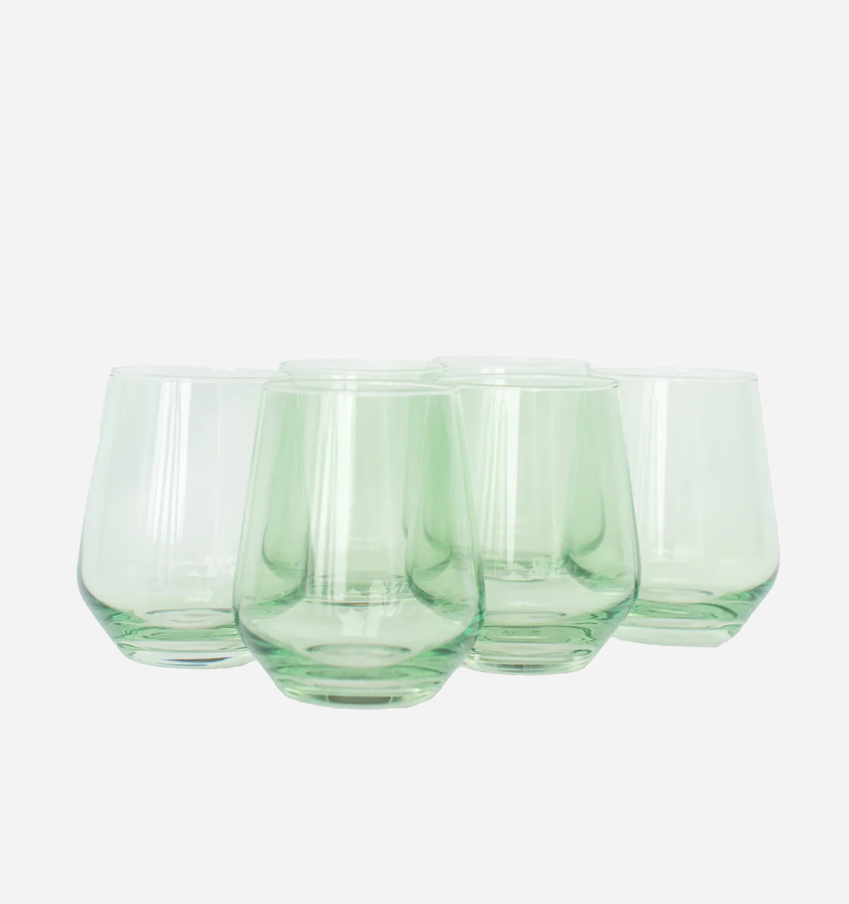 Colored Stemless Wine Glasses