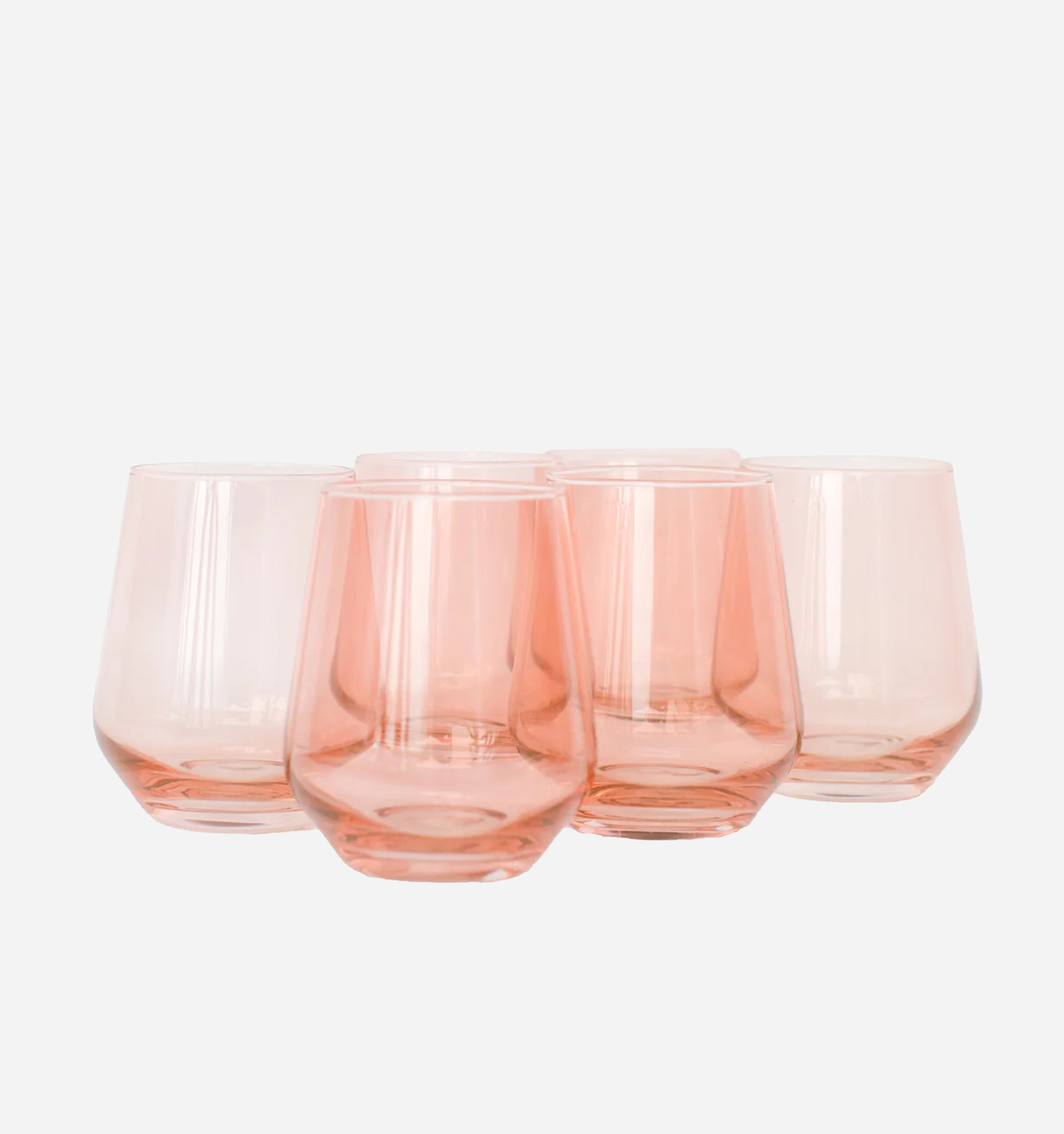 Colored Stemless Wine Glasses