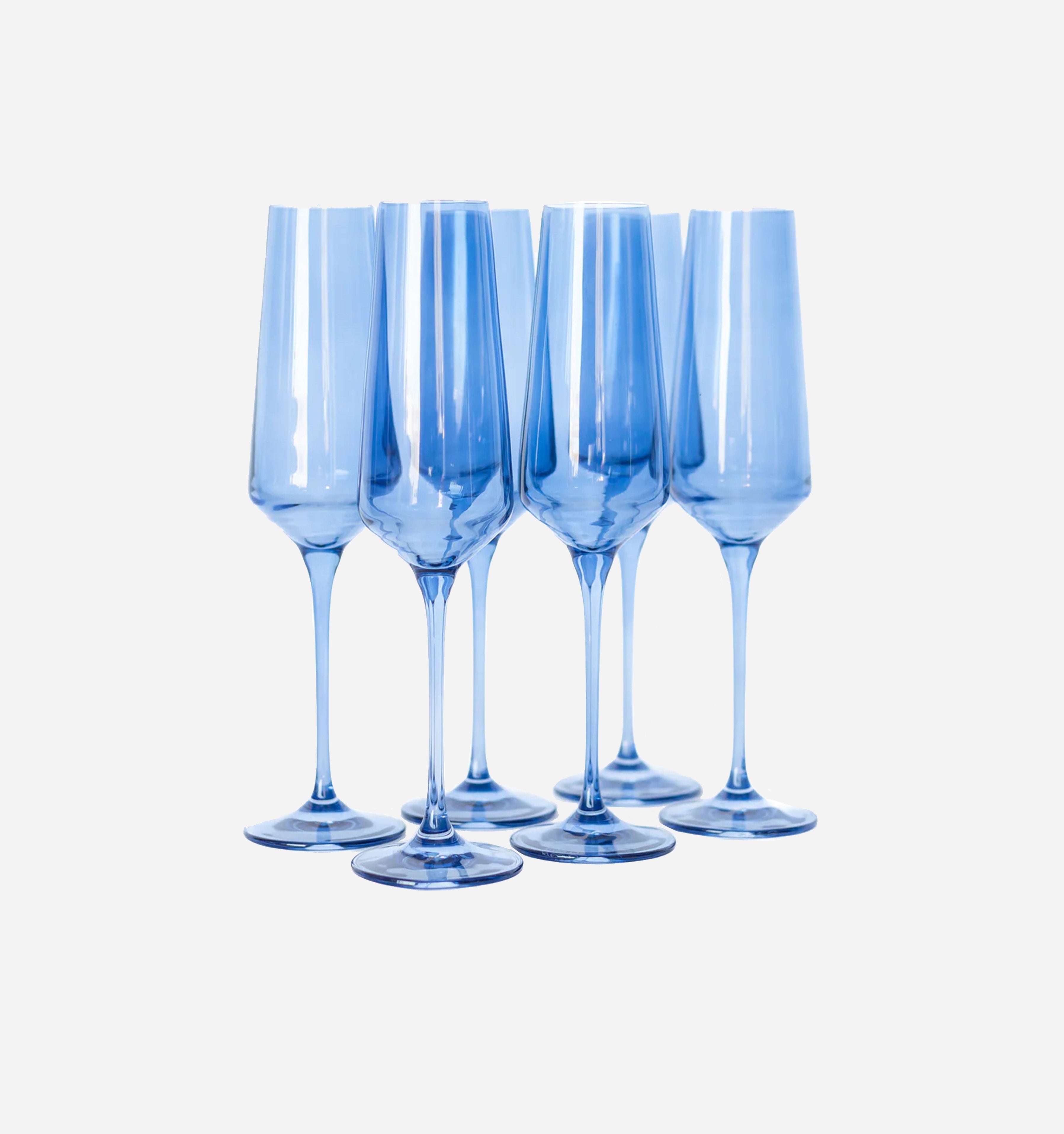 Colored Champagne Glasses