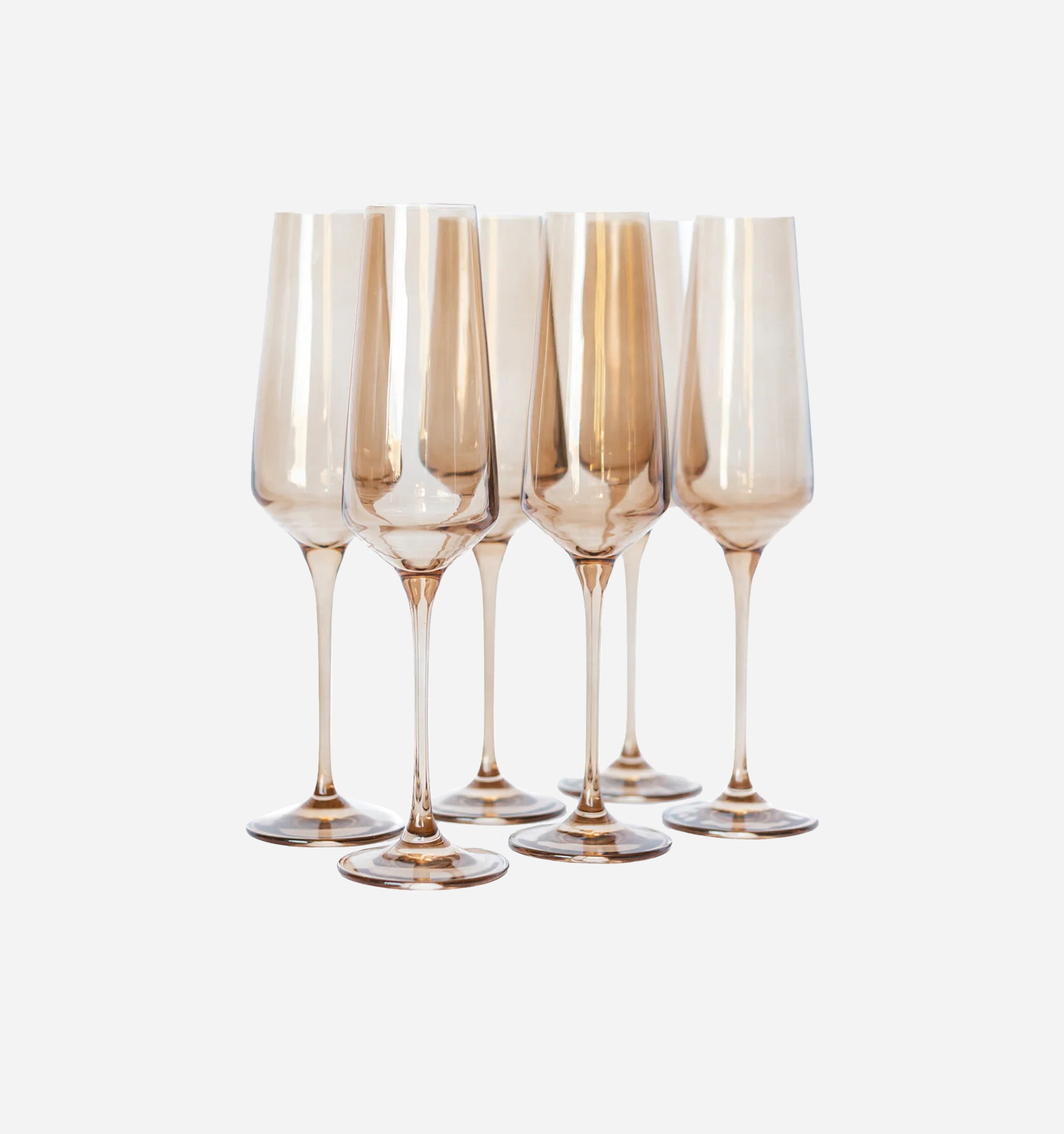 Colored Champagne Glasses
