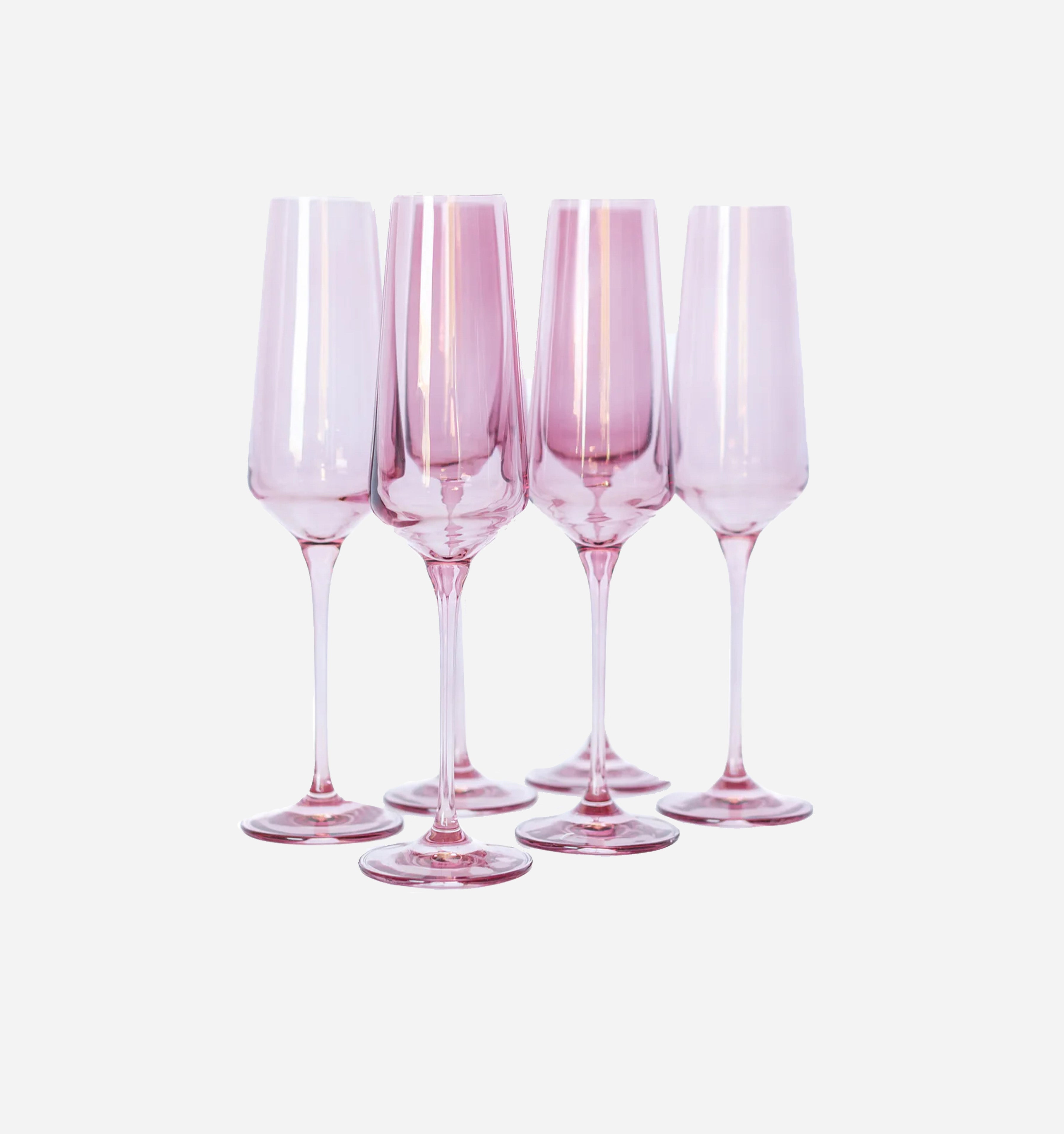 Colored Champagne Glasses