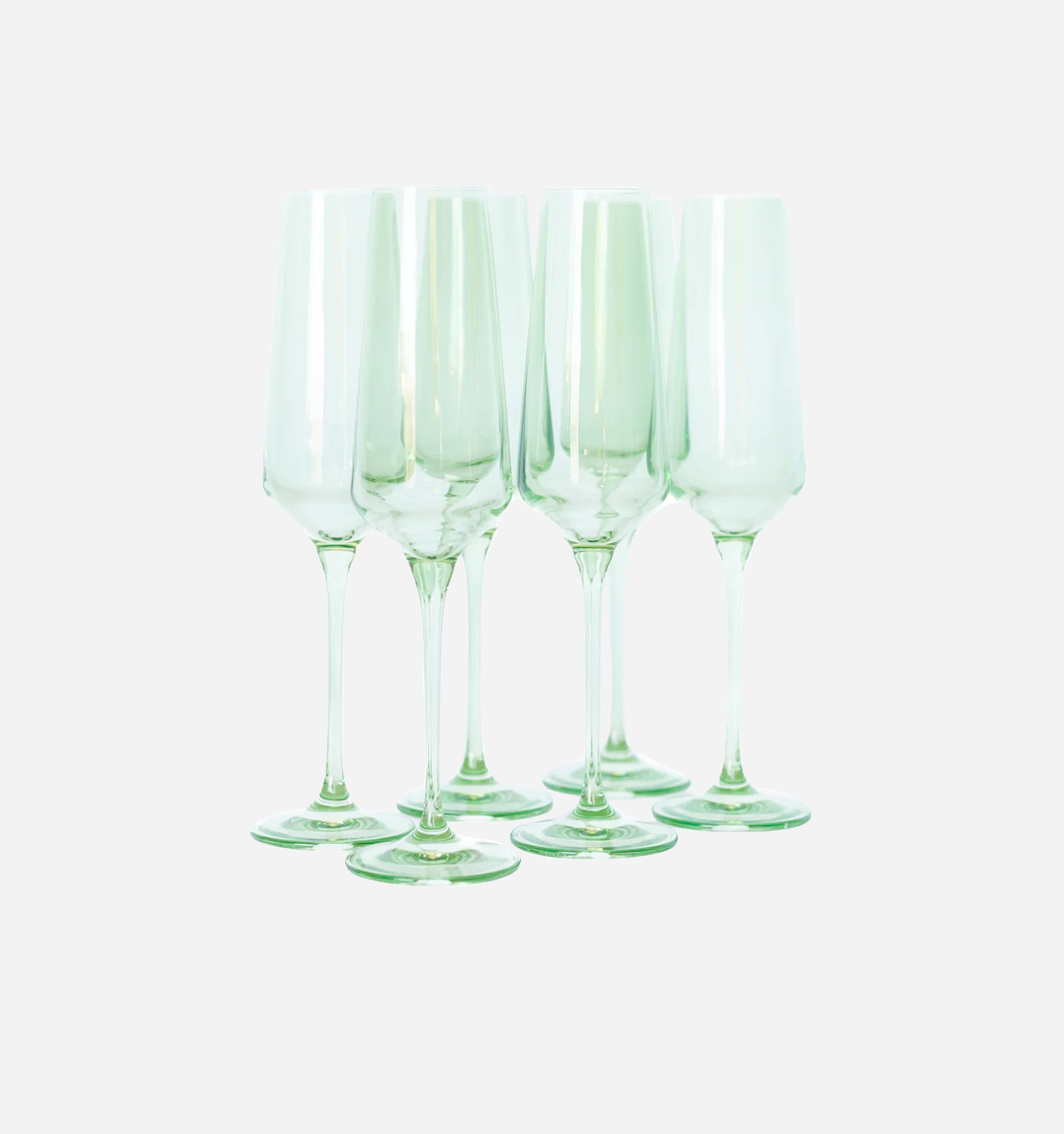 Colored Champagne Glasses