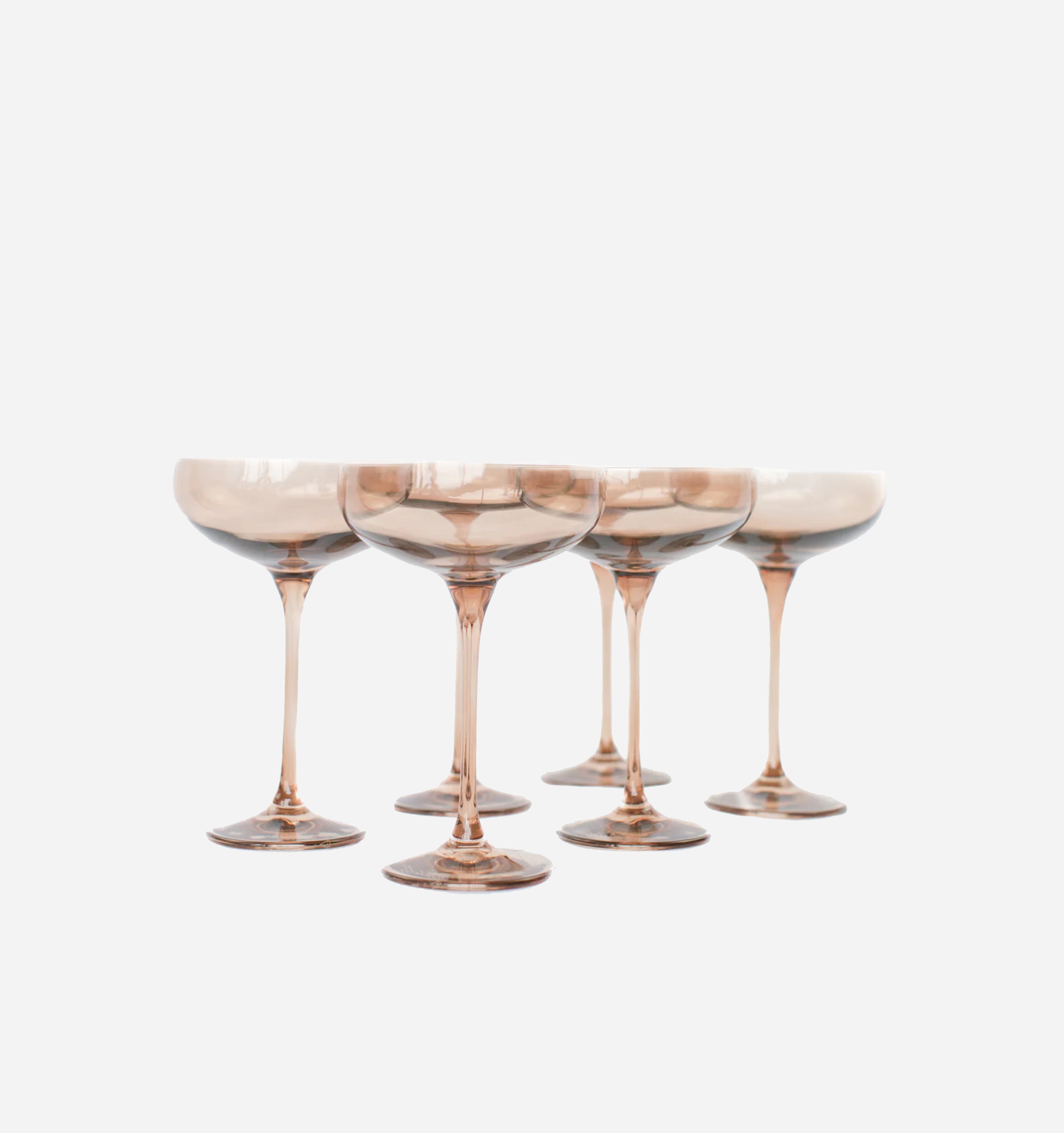 Colored Champagne Coupe Glass