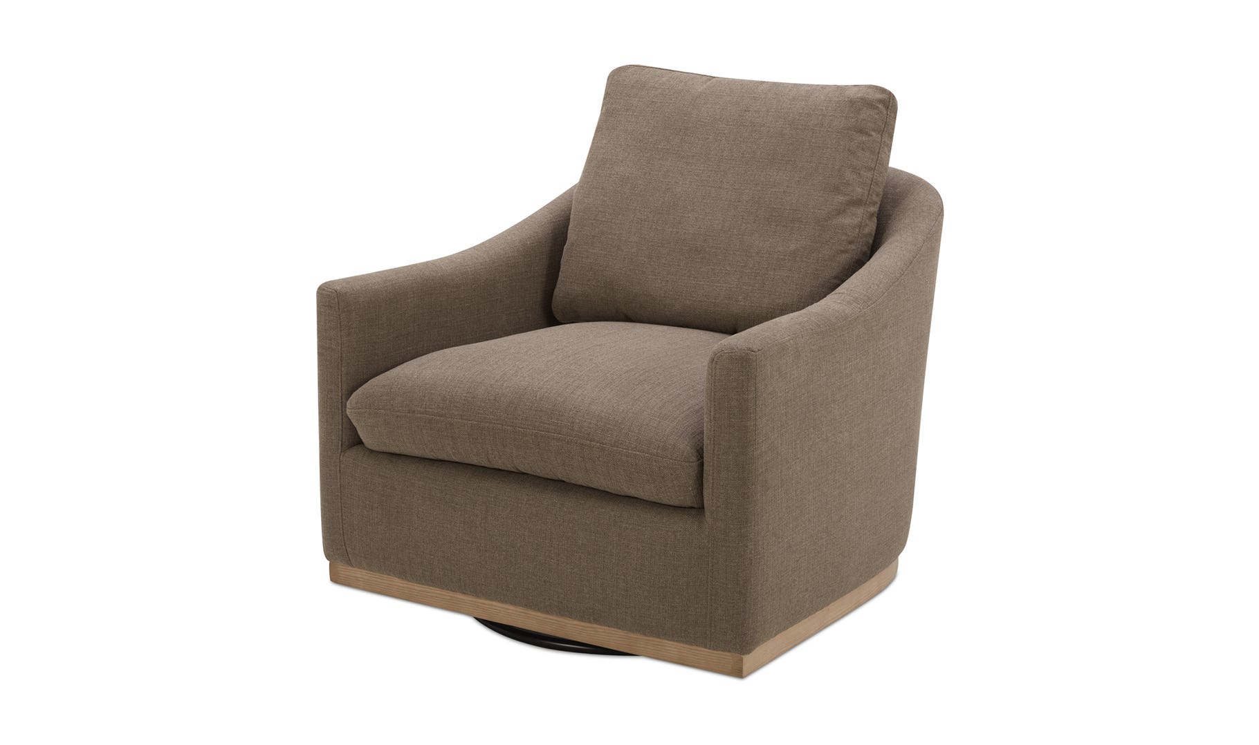 Linden Swivel Chair, Soft Taupe