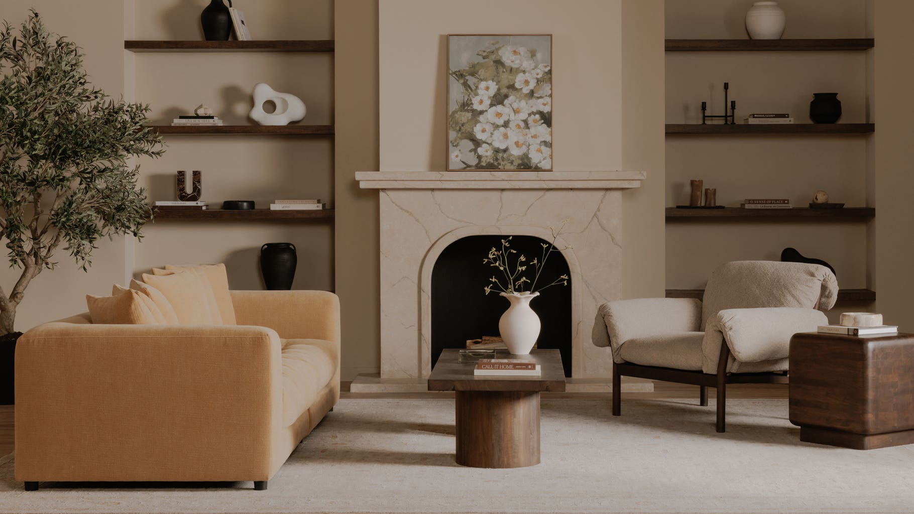 Davie Sofa, Golden Yellow